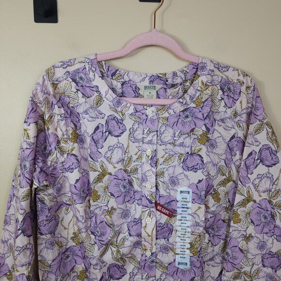 Duluth Wrinklefighter Tunic in Pink Floral Size M - Picture 2 of 9